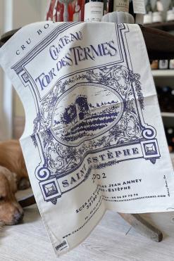 法國風情掛巾 聖埃斯泰夫碉堡 Chateau Tour des Termes 廚房擦拭巾